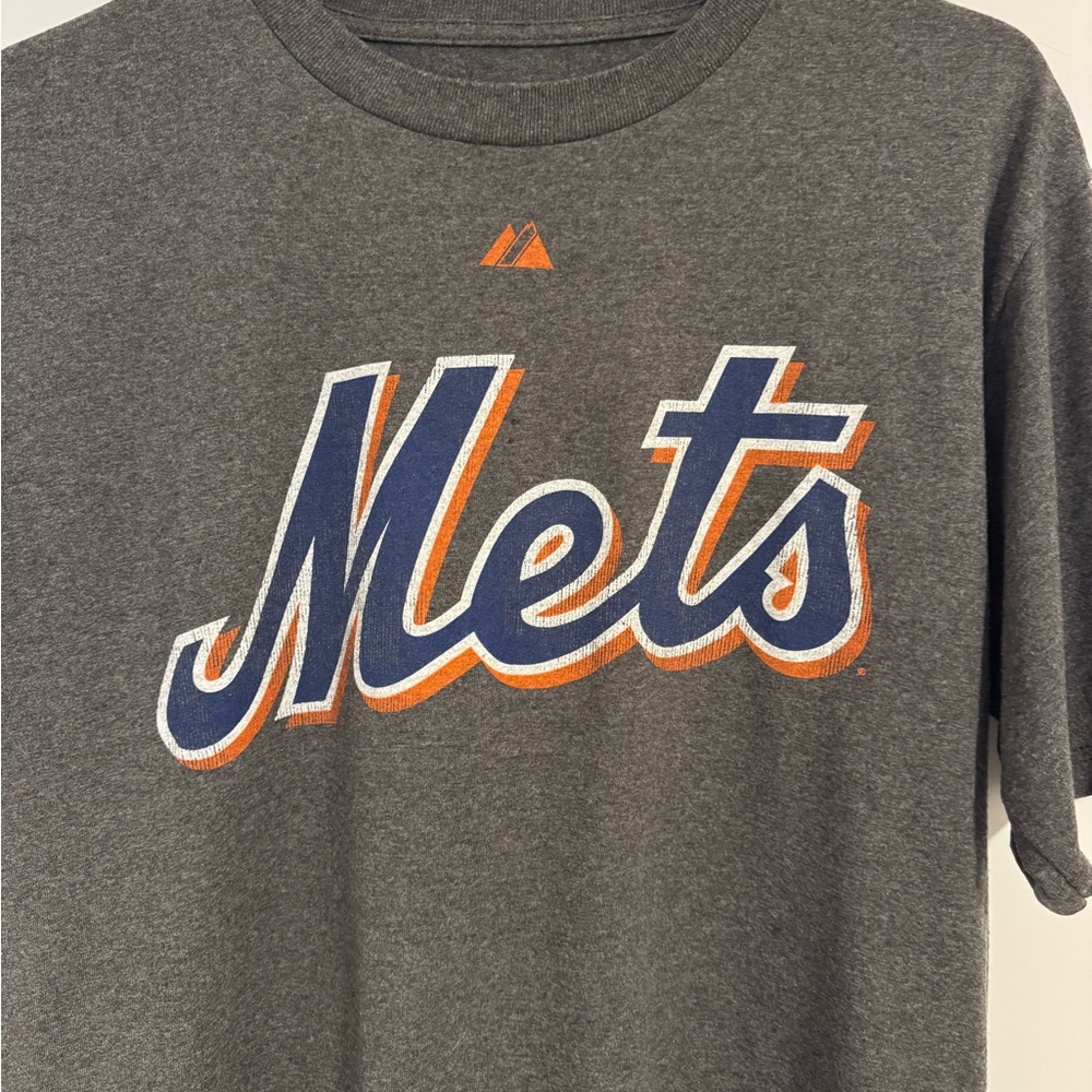 Mets Mike Piazza Medium Charcoal Gray T-Shirt
